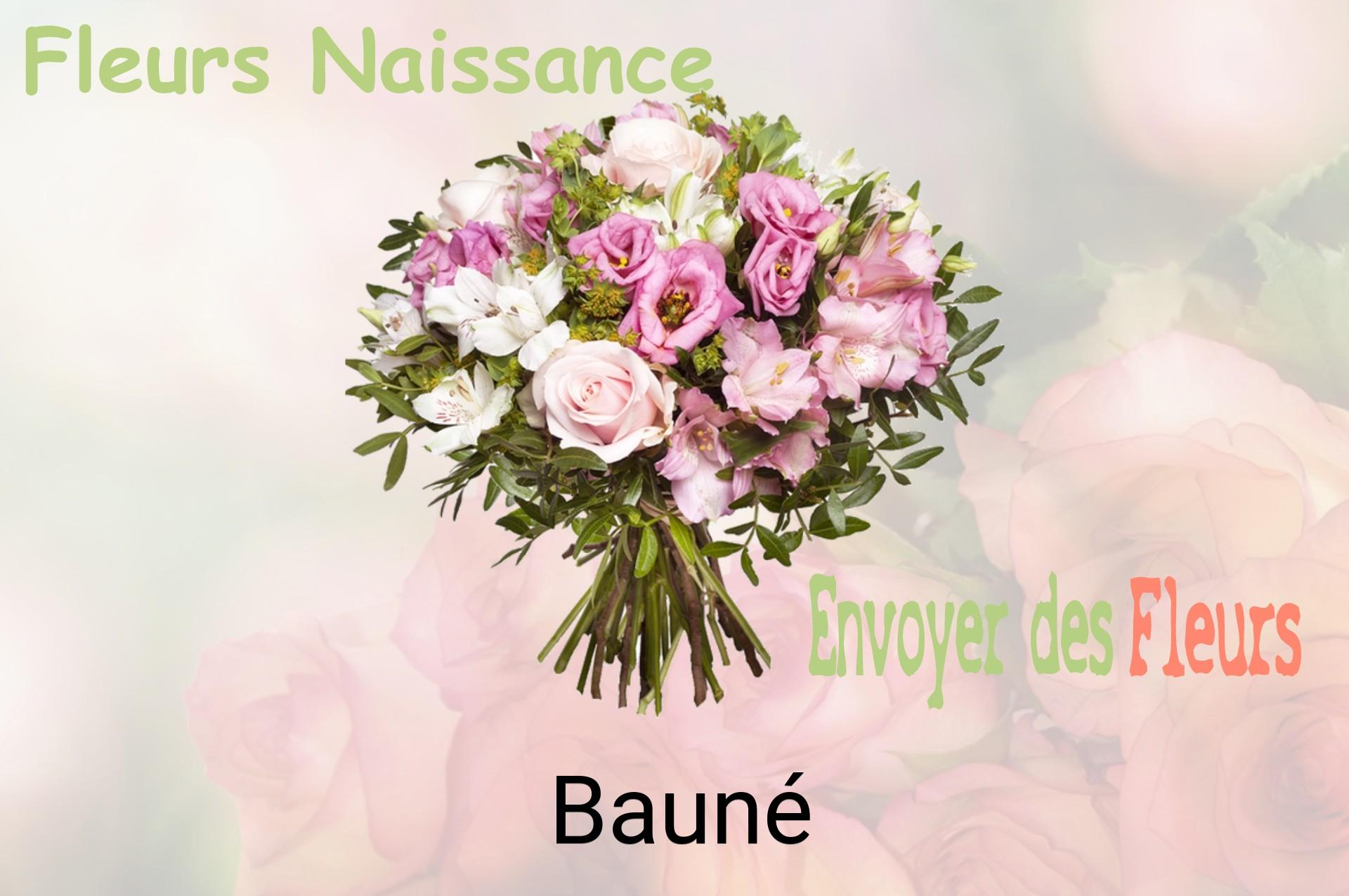 Bouquet de fleurs de naissance livré à Bauné